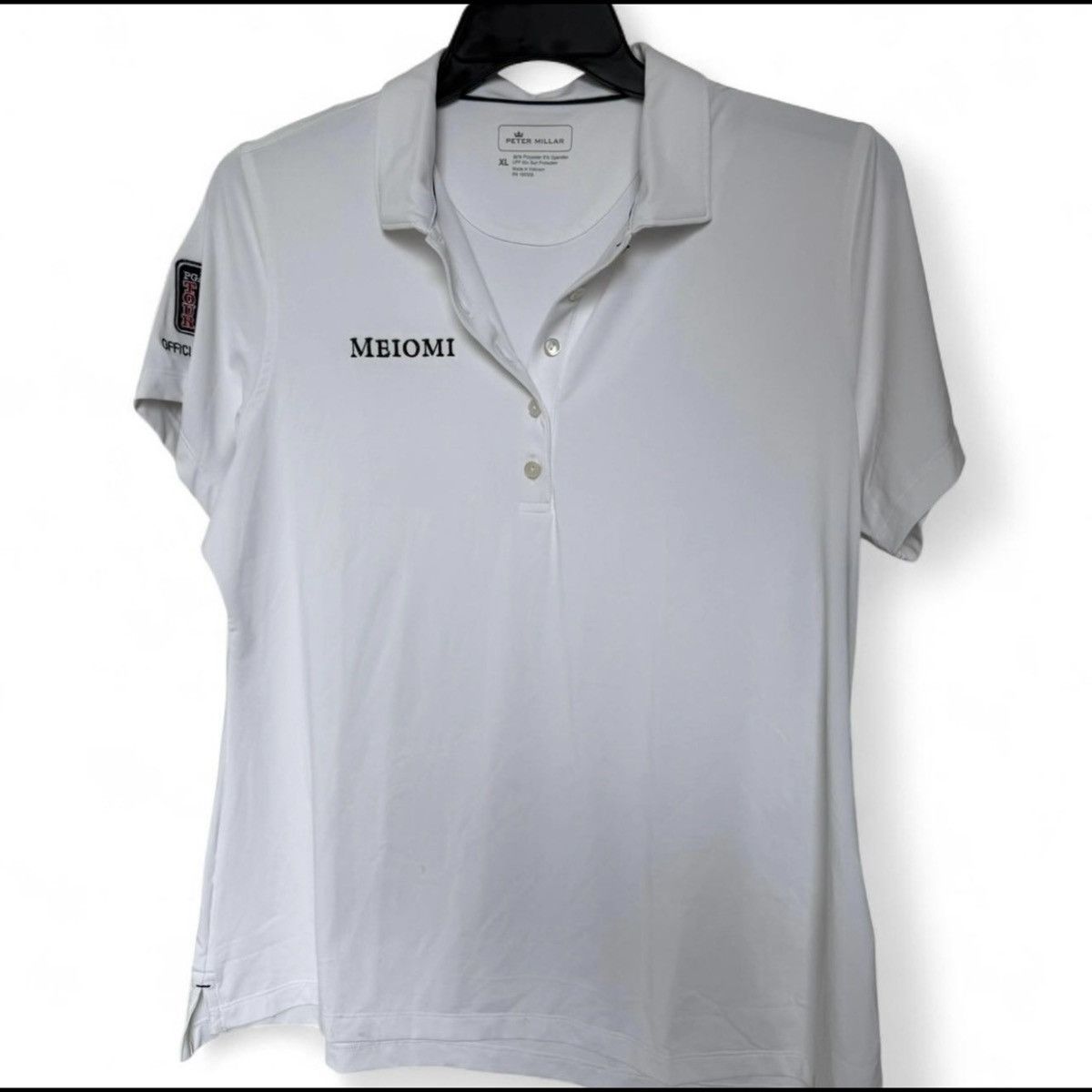 Peter Millar Peter Millar Women’s XL Golf Polo Shirt UPF 50+ Meiomi Wine Size XL / US 12-14 / IT 48-50 - 1 Thumbnail