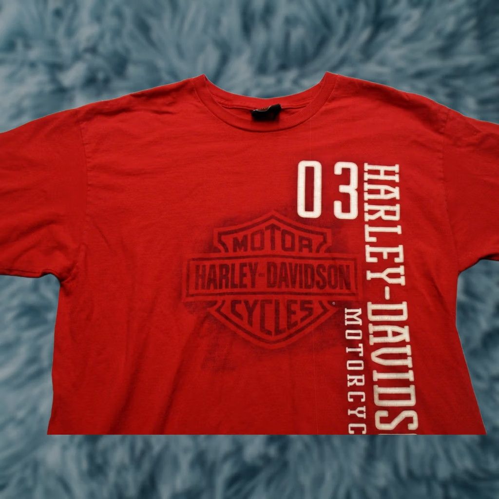 Harley Davidson Harley-Davidson Shirt Mens Large Red Orlando Eagle Motorcycle Graphic Tee Size US L / EU 52-54 / 3 - 1 Thumbnail