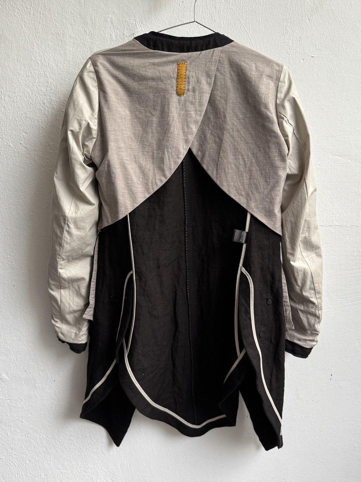 Layer-0 Layer-0 Retro Overlock Stitch Avant-Garde Linen Jacket/Coat Size S / US 4 / IT 40 - 6 Thumbnail