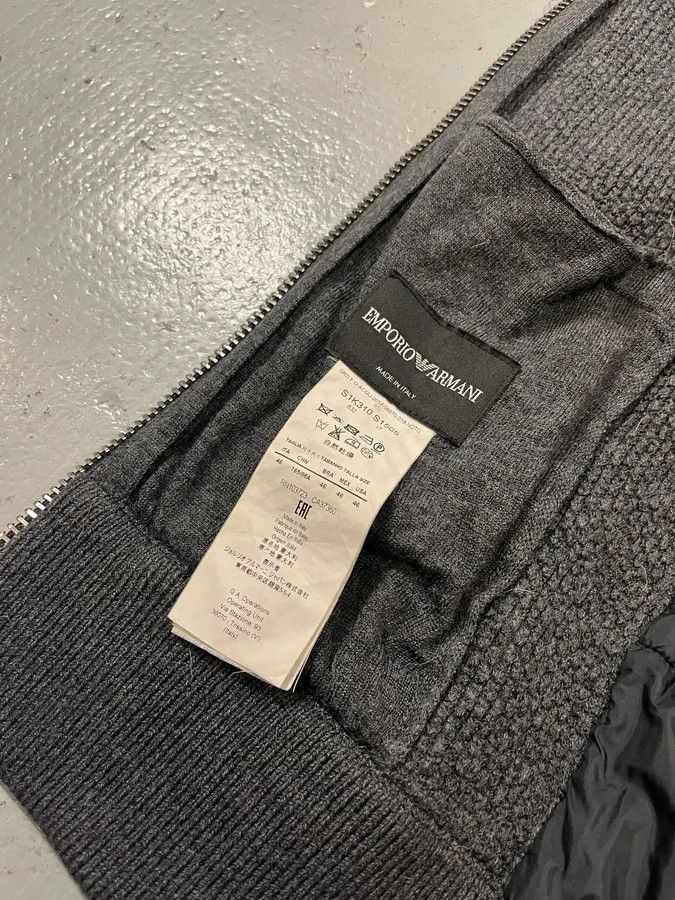 Emporio Armani 2000s Emporio Armani Grey Wool & Puffer Vest Size US XS / EU 42 / 0 - 8 Thumbnail