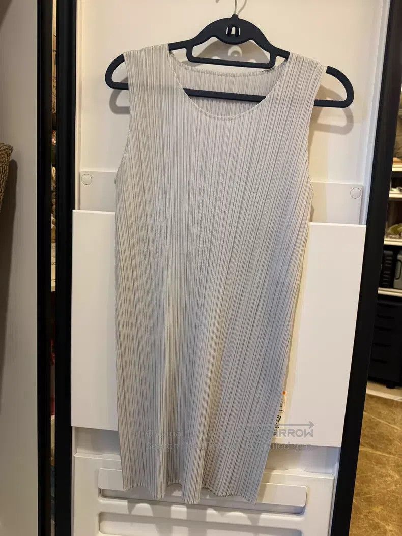 Issey Miyake Issey Miyake Sleeveless Top Dress Light Gray Size M / US 6-8 / IT 42-44 - 2 Thumbnail