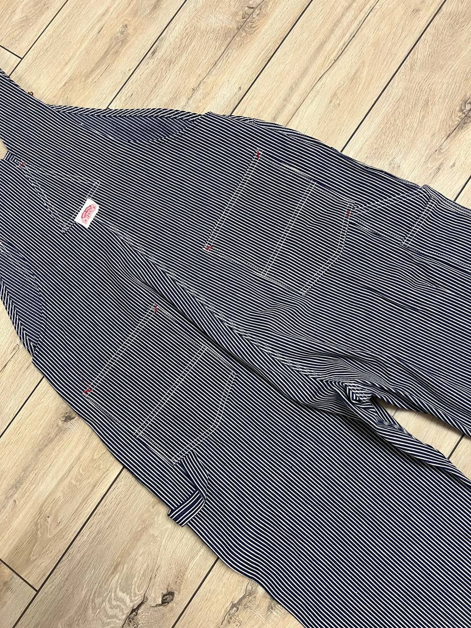 Other Vintage Round House Hickory Stripe Denim Overalls USA 40x34 Size US 40 / EU 56 - 2 Thumbnail