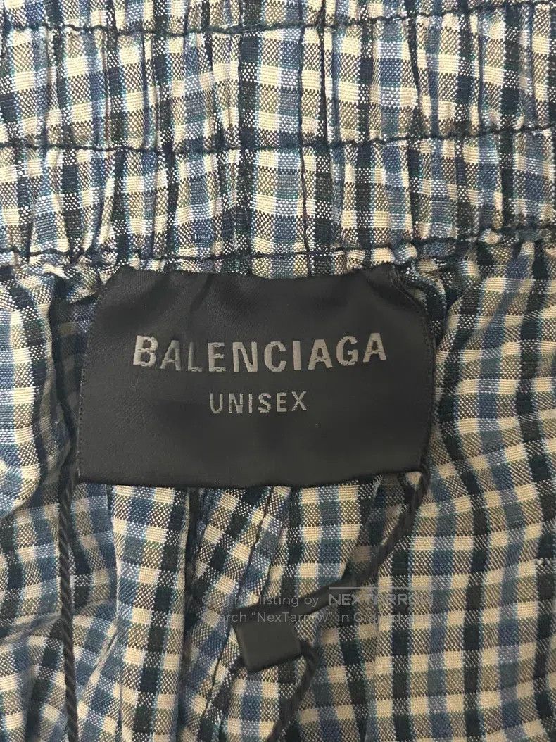 Balenciaga Balenciaga Plaid cotton linen blended sport leisure pants Size US 30 / EU 46 - 3 Thumbnail