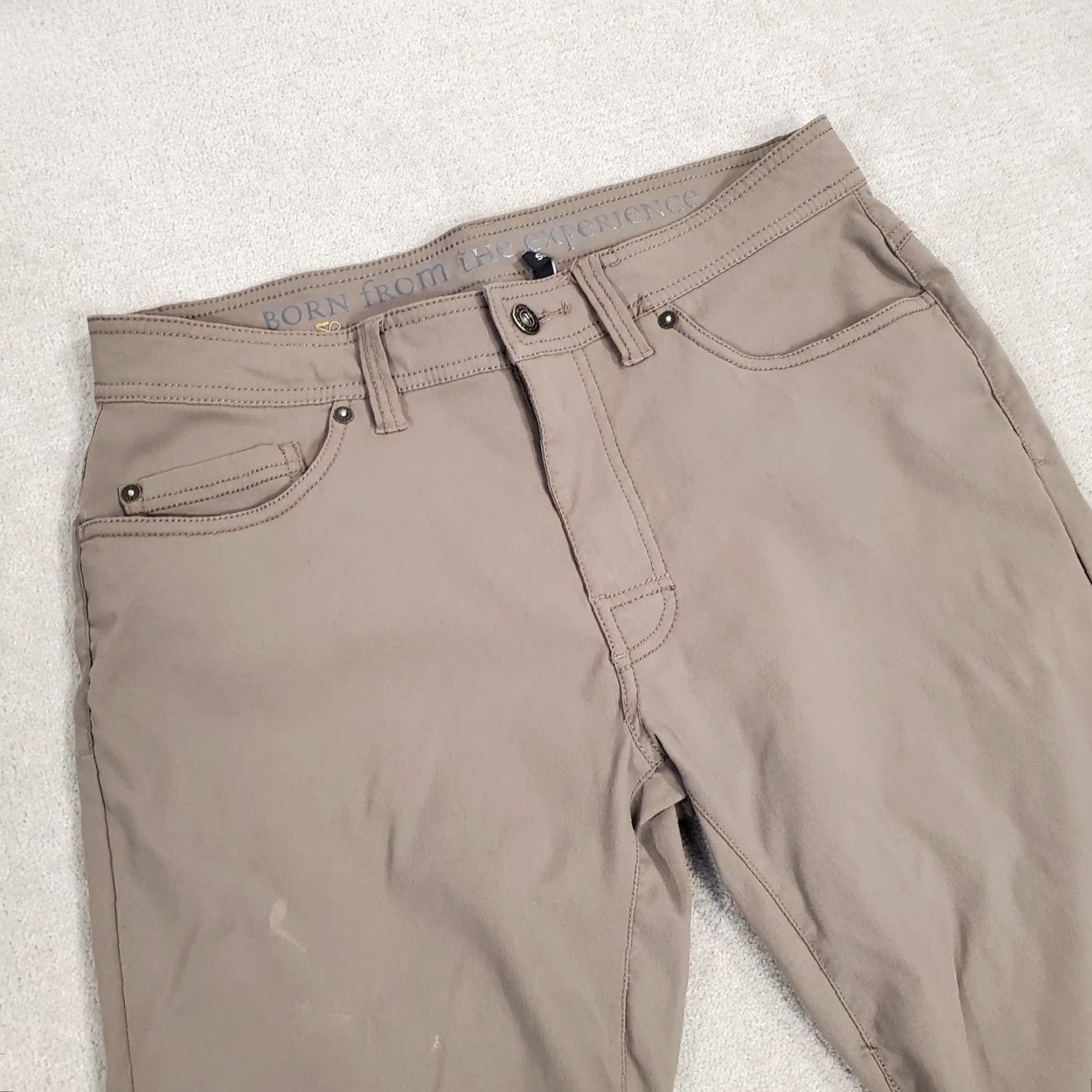 Prana PrAna Pants Mens 32x29 Green Slim Chino Straight Front Flat Front Nylon Spandex Pockets Casual Outdoor Hiking M4BN30312 Size US 31 - 2 Thumbnail