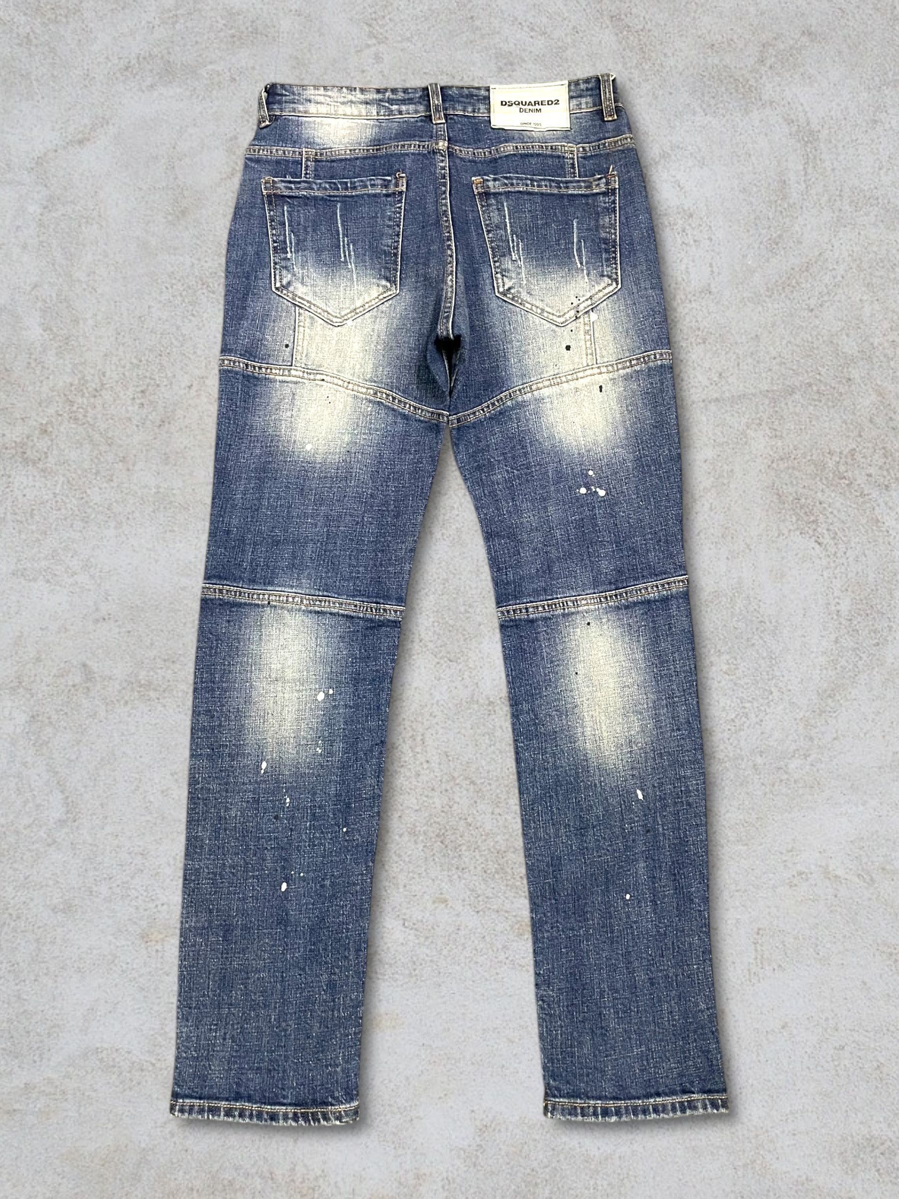 Dsquared2 Dsquared2 Patchwork Spellout Paint Splatter Glamorous Jeans Size US 29 - 3 Thumbnail