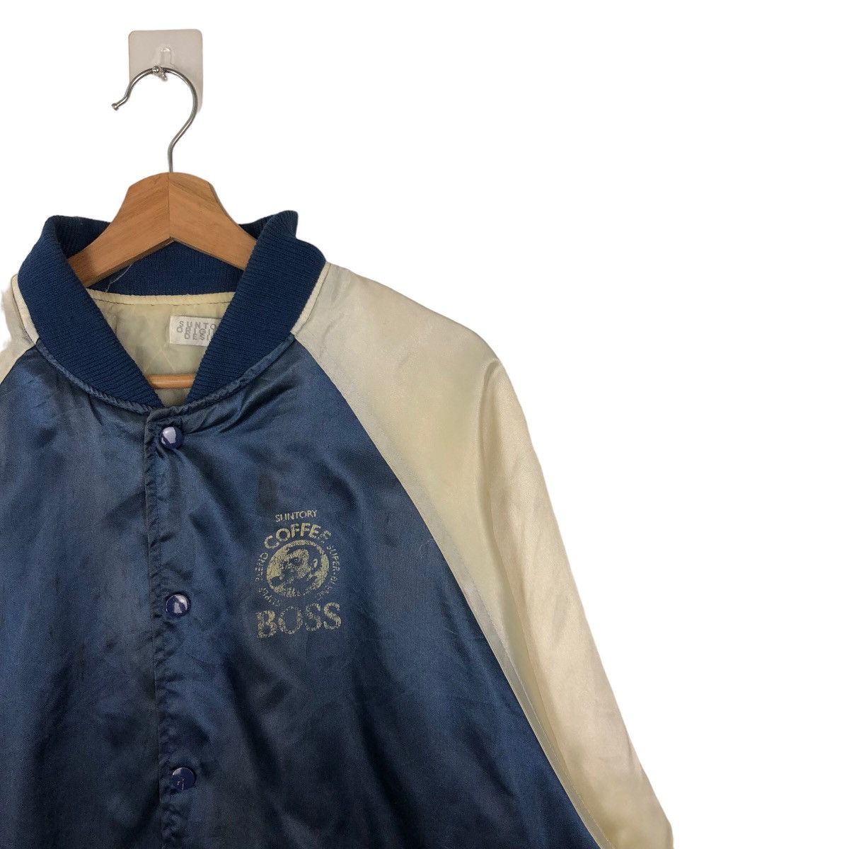 Japanese Brand TRUE VINTAGE BOMBER JACKET SATIN SUNTORY COFFEE BIG LOGO Size US M / EU 48-50 / 2 - 5 Thumbnail