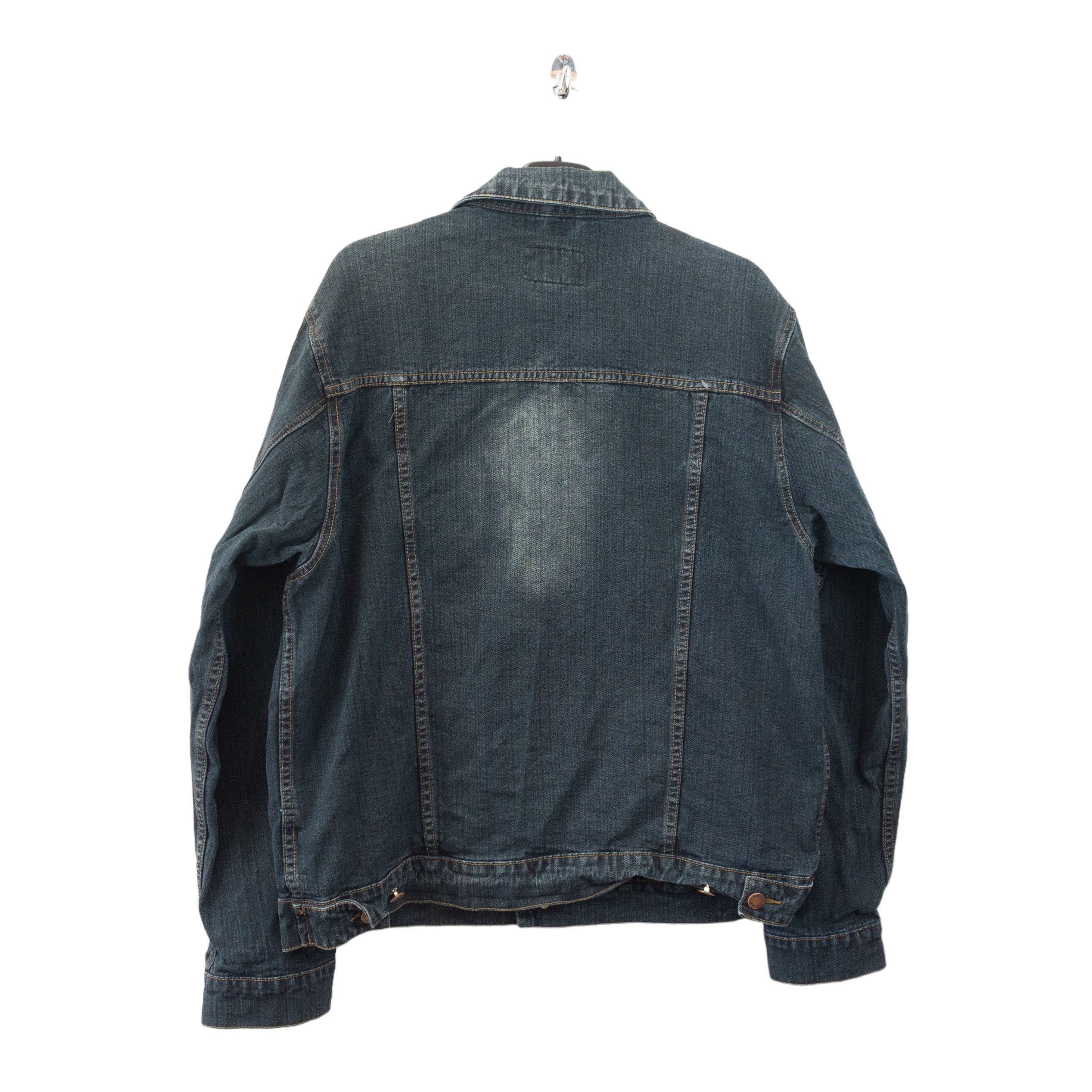 Vintage Archive 1990's Washed Denim Jacket Size US L / EU 52-54 / 3 - 3 Thumbnail