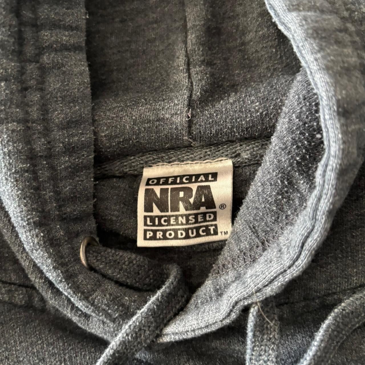 Japanese Brand Crazy Vintage Y2K/2000s National Rifle Skater Grey Pullover Hoodie! Fits XL Size US XL / EU 56 / 4 - 6 Thumbnail