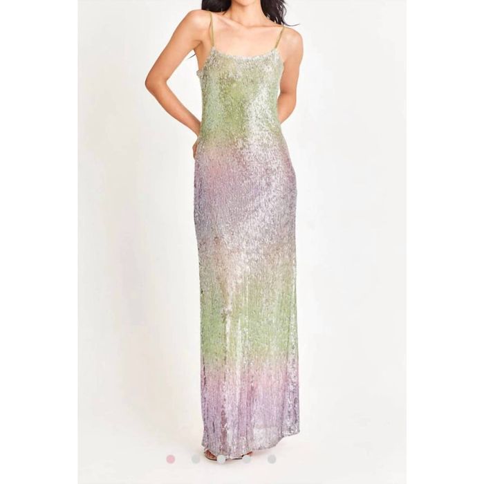 LoveShackFancy LOVESHACKFANCY Sequin Dress In Lilac Leaves | Grailed