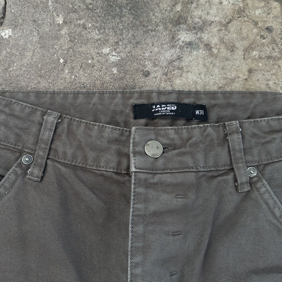 20471120 × Jaded London Jaded London Brown Worker Denim Pants Size 30" / US 8 / IT 44 - 7 Thumbnail