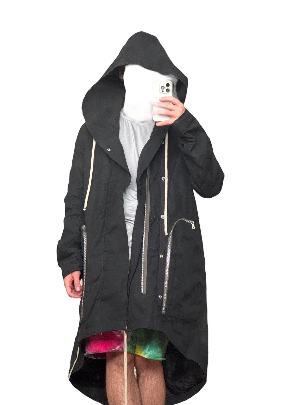 Rick Owens RARE Mainline Bauhaus Fishtail Zip Bladder Parka Size US S / EU 44-46 / 1 - 3 Thumbnail