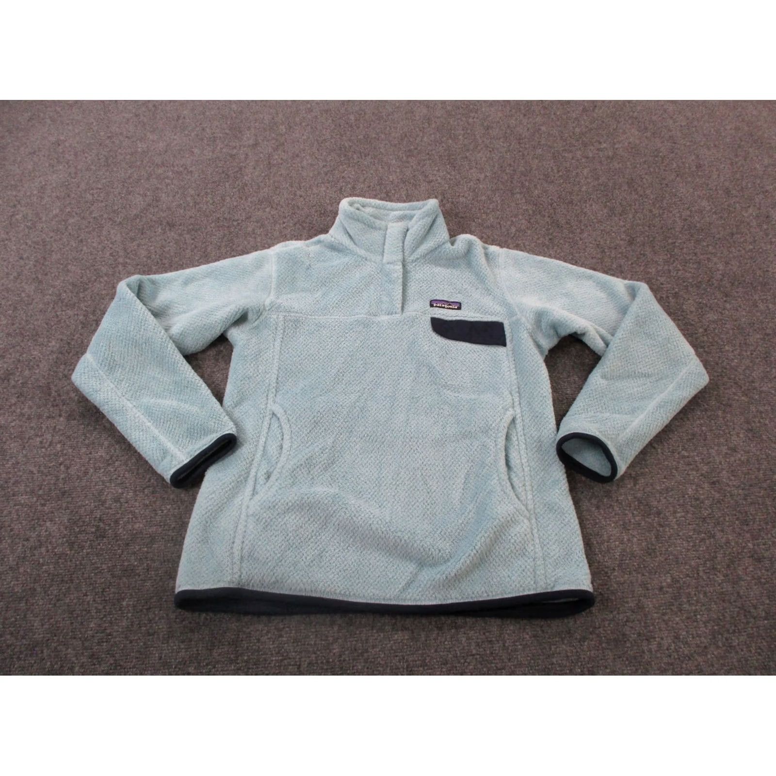 Patagonia Patagonia Jacket Women M Blue Snap Fleece Lined Windproof Thermal Pockets Casual 90s? Size M / US 6-8 / IT 42-44 - 2 Thumbnail