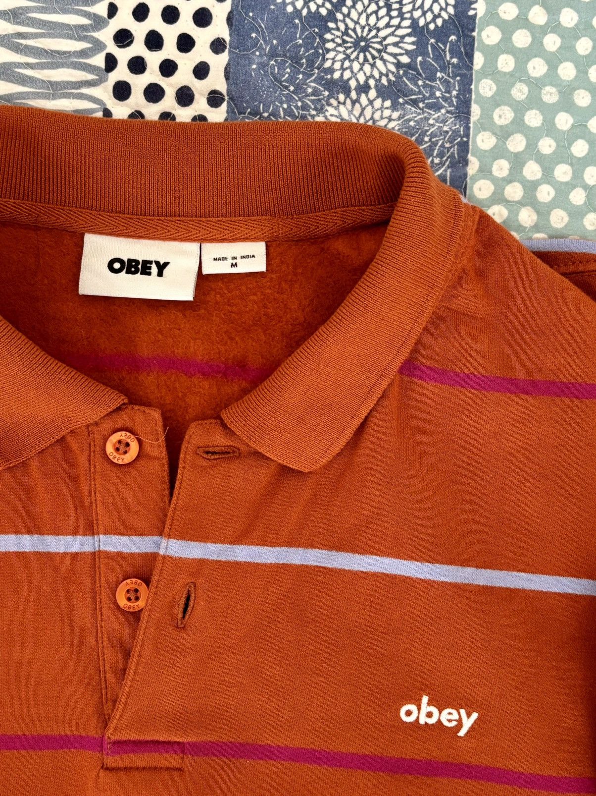 Obey Obey - Long Sleeves Polo Size US M / EU 48-50 / 2 - 5 Thumbnail