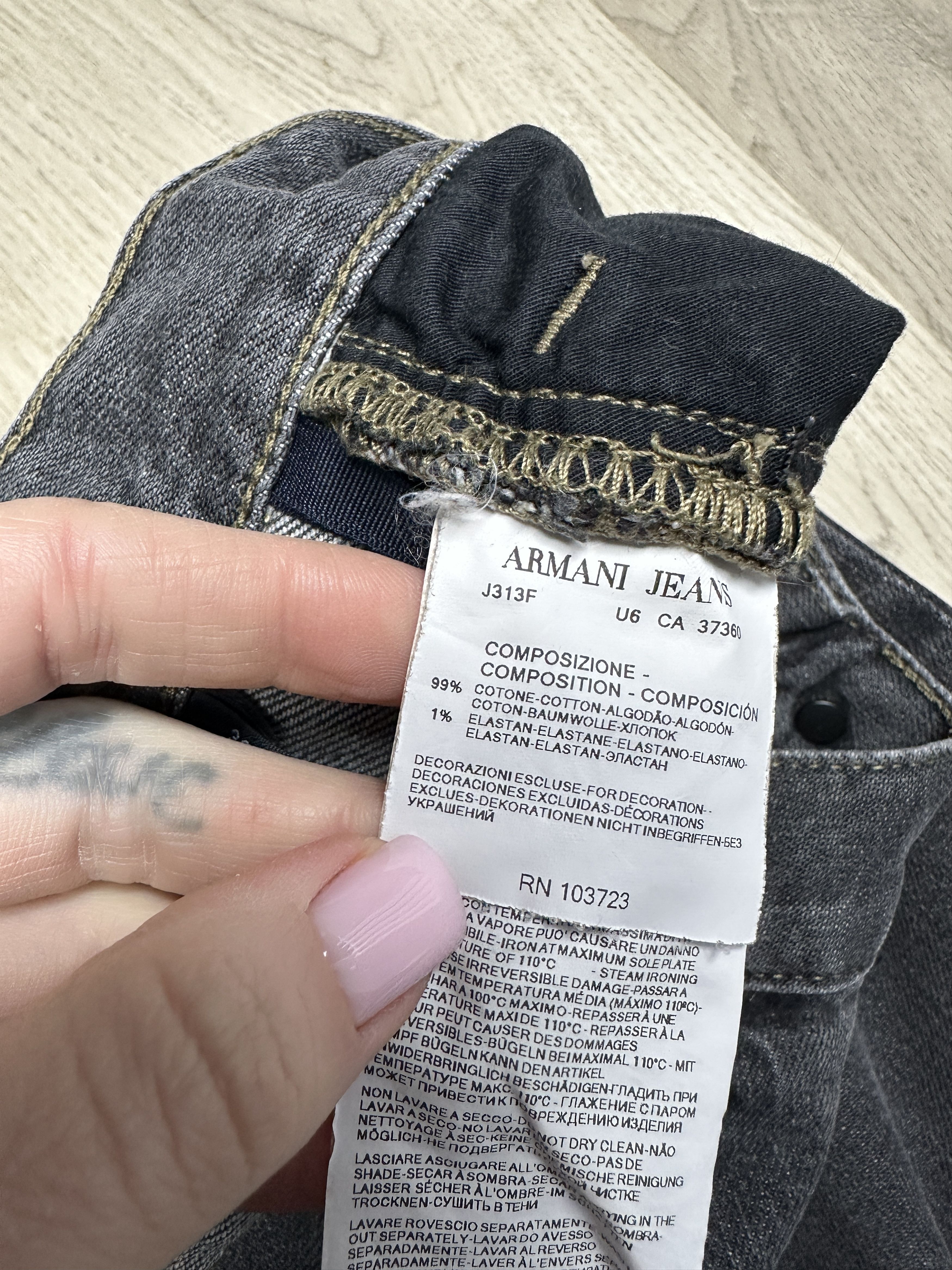 Armani Armani Jeans Vintage Mens Denim Pants Jeans Size US 33 - 8 Thumbnail