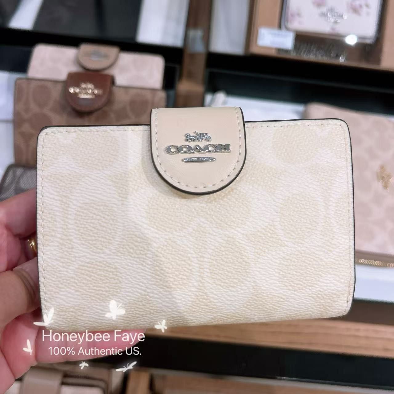 Coach Medium Corner Zip Wallet In Signature Canvas CW786 Size ONE SIZE - 2 Thumbnail