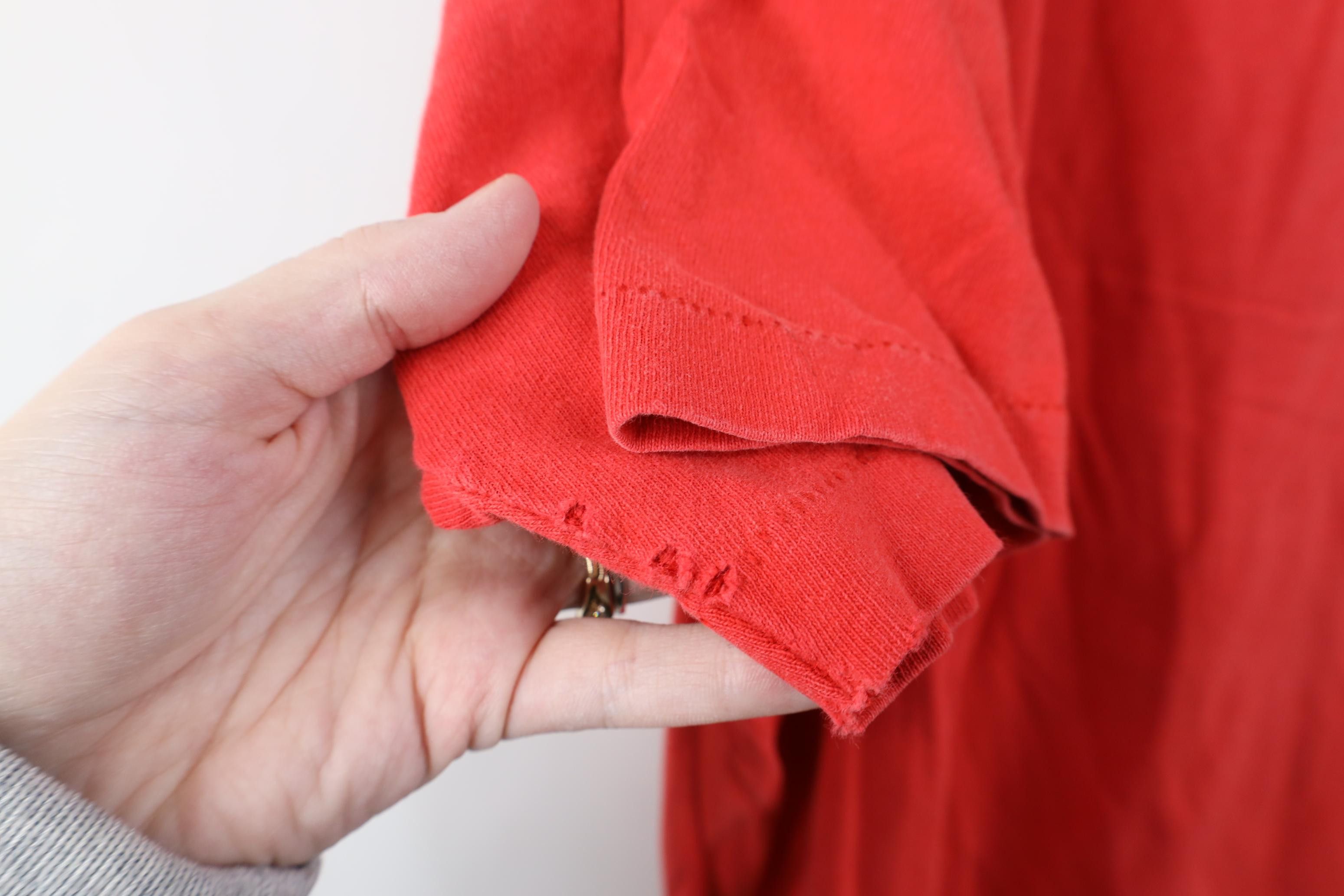 Vintage Vintage 90s Streetwear Blank Cotton Pocket T-Shirt Red USA Size US XXL / EU 58 / 5 - 8 Thumbnail