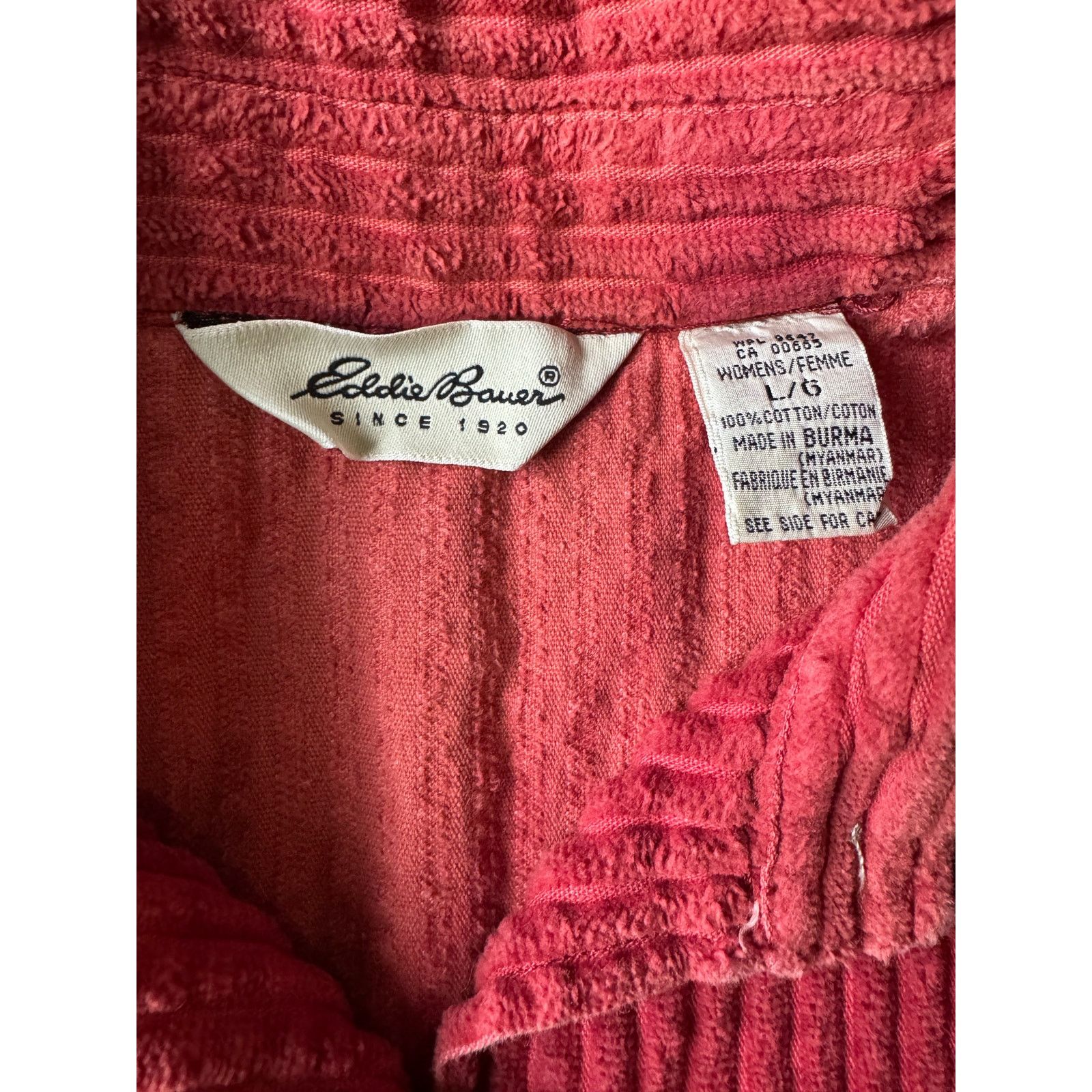 Eddie Bauer Vintage Eddie Bauer oversize Baggy Chorduroy shirt jacket L Size L / US 10 / IT 46 - 6 Thumbnail