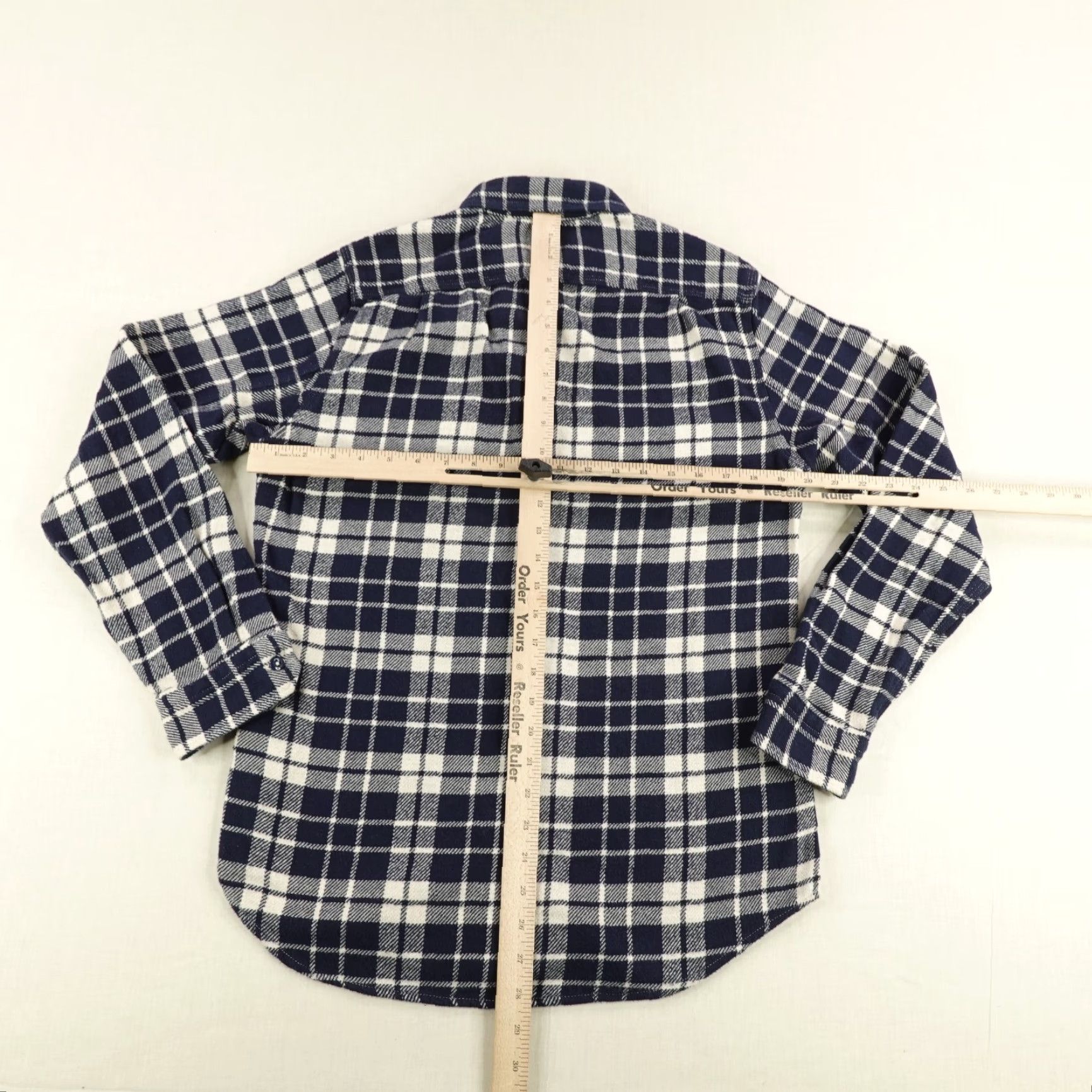 Wallace & Barnes VINTAGE Wallace & Barnes Shirt Mens Small Blue Plaid Flannel Button-Up Classic Outdoor Size US S / EU 44-46 / 1 - 6 Thumbnail