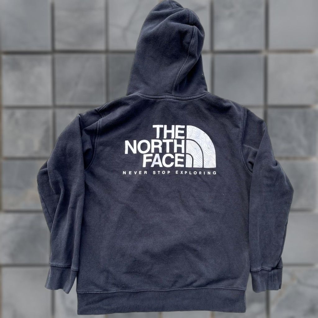 The North Face The North Face Hoodie Black Logo M Pocket Outdoor Cotton Camp Hike College Mens Hooded Pullover Regular Fit Spring Fall Winter Size US M / EU 48-50 / 2 - 1 Thumbnail