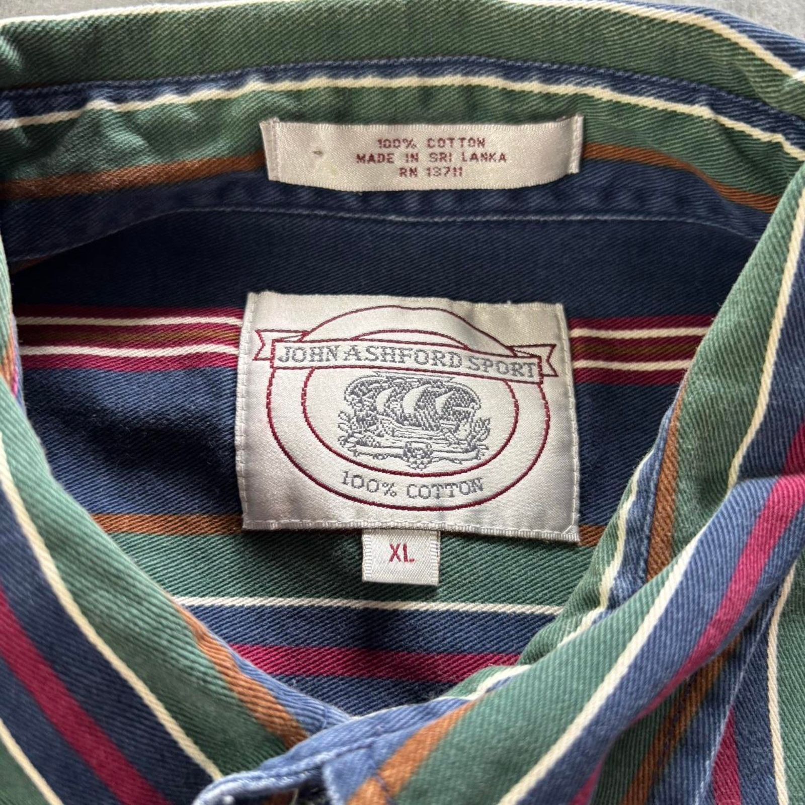 Vintage 90s Striped Patterned Button Down Shirt Size US XL / EU 56 / 4 - 3 Thumbnail