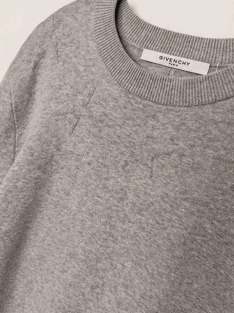 Givenchy Givenchy Men's Embossed Star Heavy Sweatshirt Size US S / EU 44-46 / 1 - 4 Thumbnail