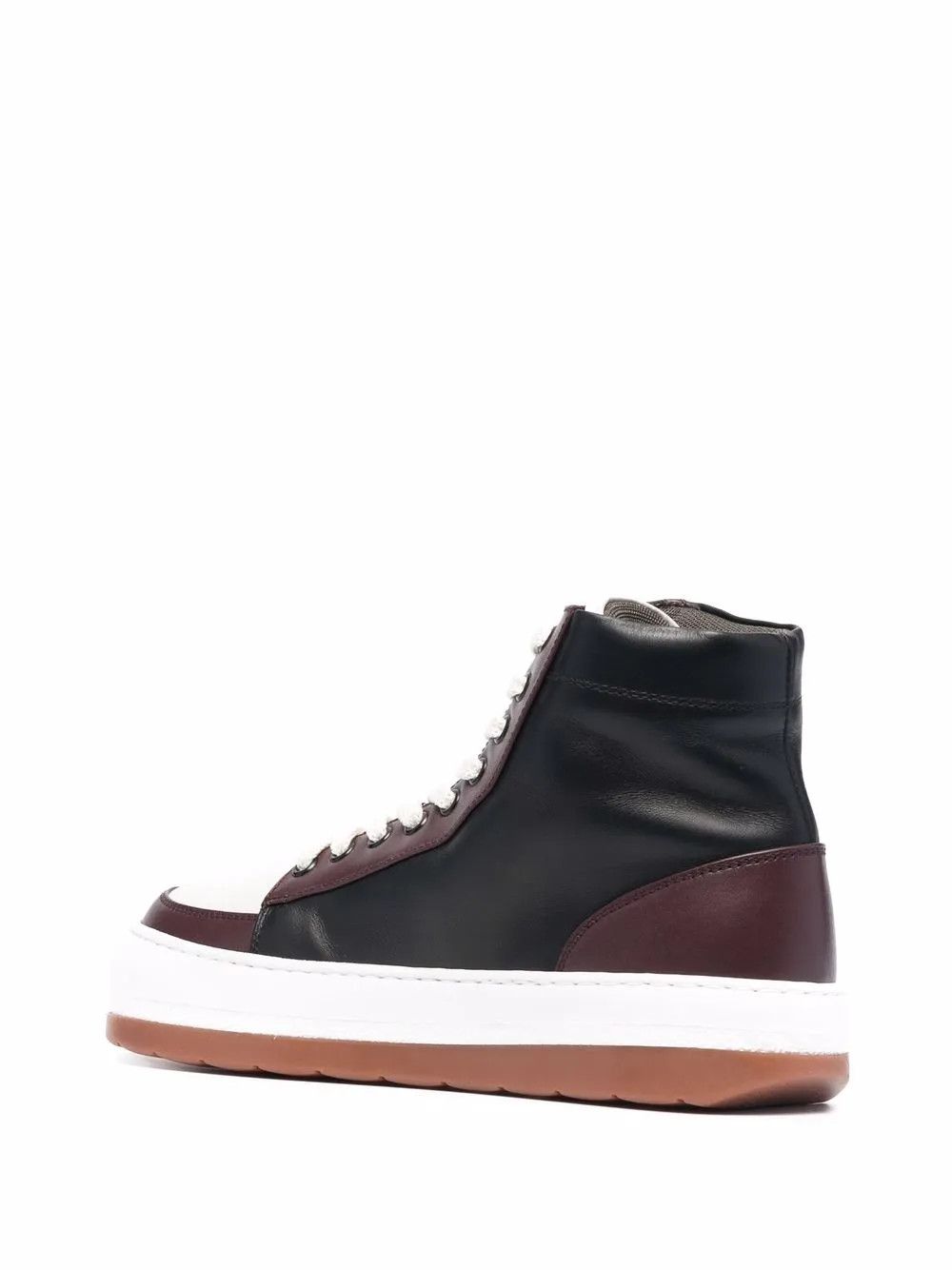 Sunnei o1mle1025 Unisex Dreamy Leather High Top Sneakers Multicolor Size US 6 / EU 39 - 3 Thumbnail