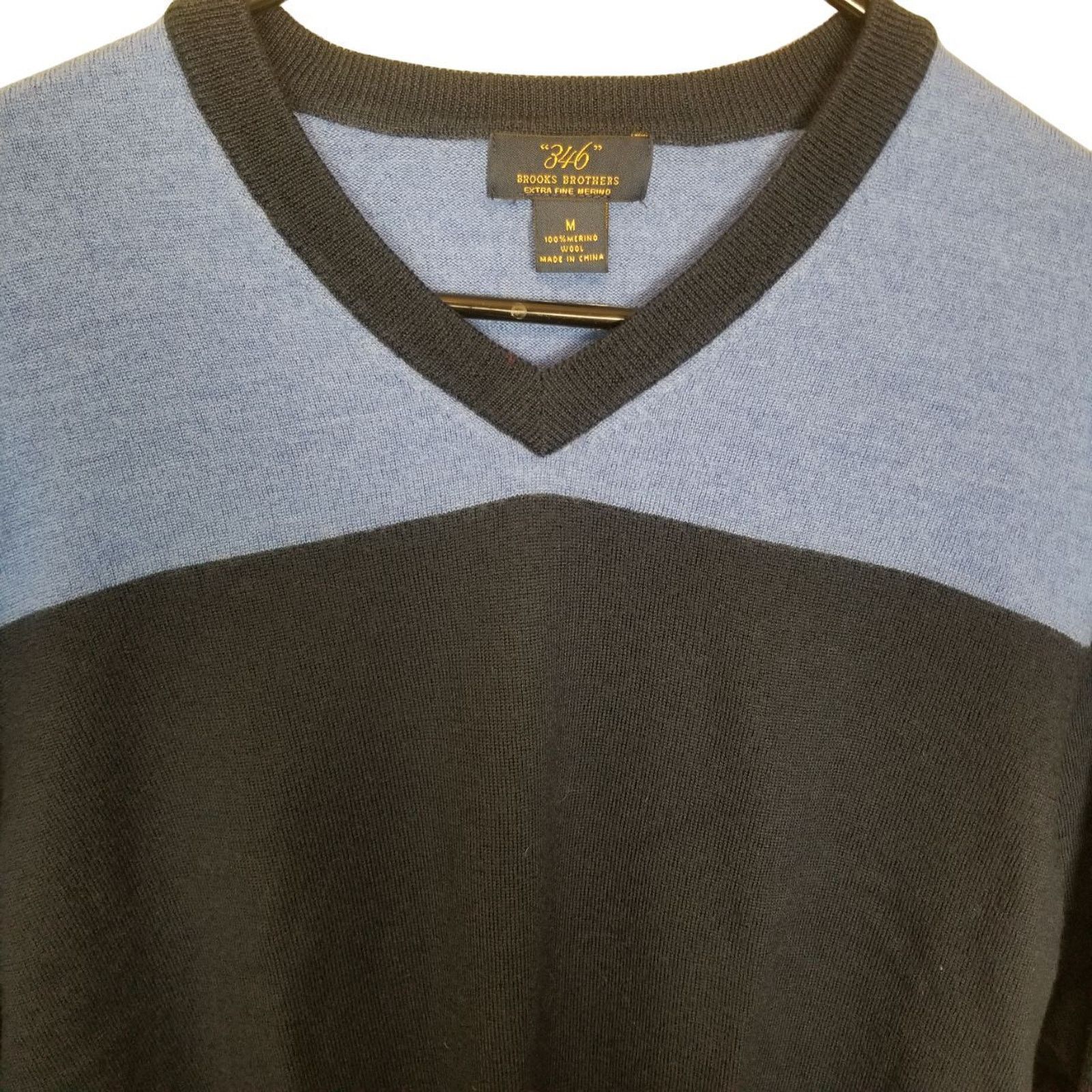 Brooks Brothers Brooks Brothers Mens Merino Wool Pullover Sweater M Preppy Size US M / EU 48-50 / 2 - 2 Thumbnail