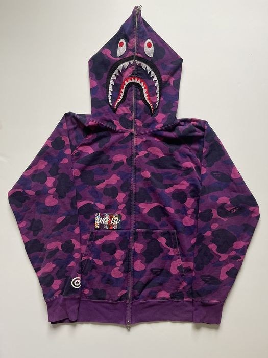 Purple camo best sale hoodie bape