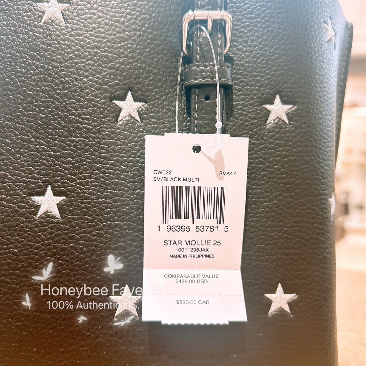 Coach Mollie Tote Bag 25 With Star Print CW022 Size ONE SIZE - 4 Thumbnail
