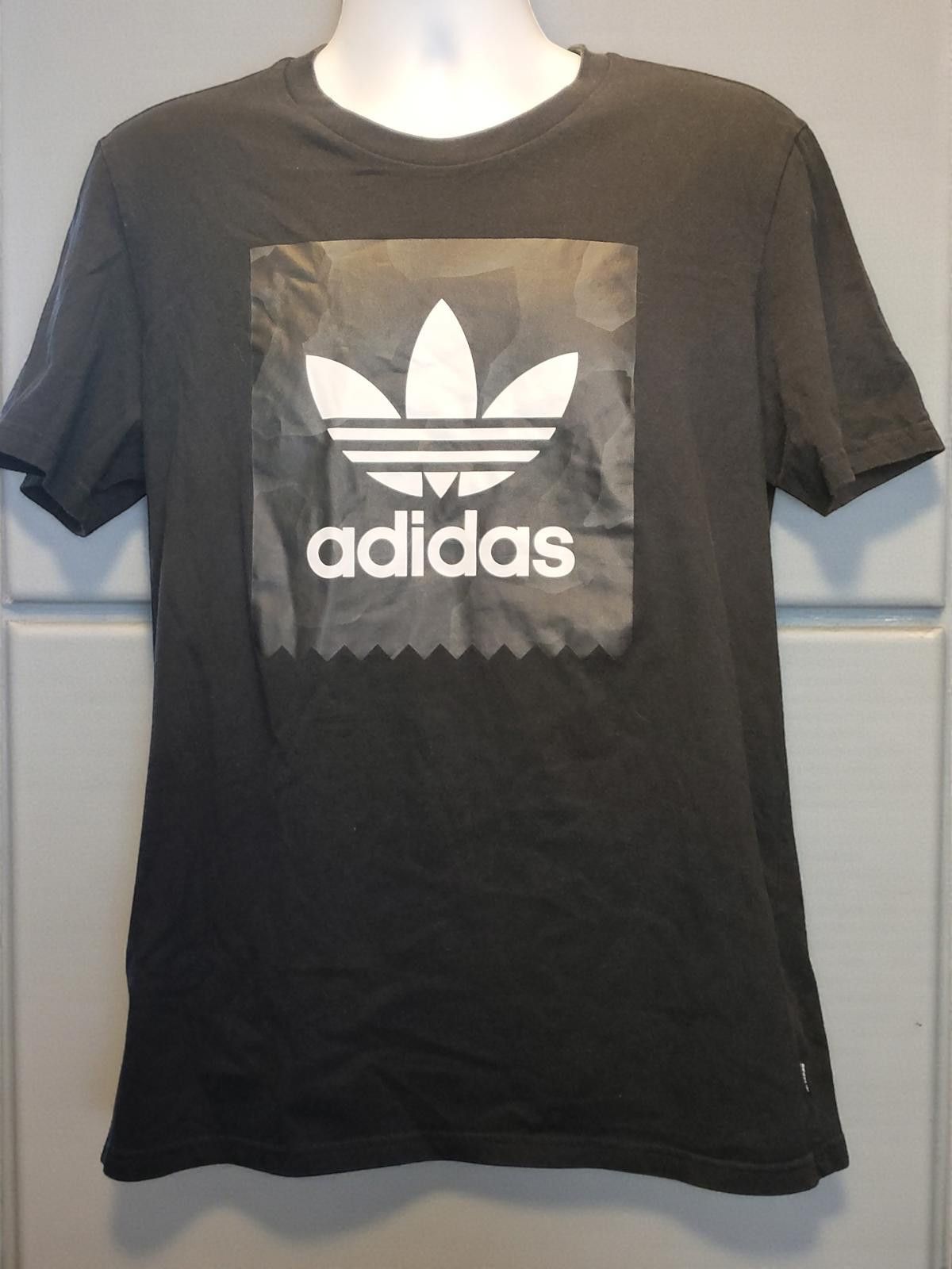 Adidas Adidas Originals Trefoil Black T-Shirt Men's Activewear Size US L / EU 52-54 / 3 - 2 Thumbnail