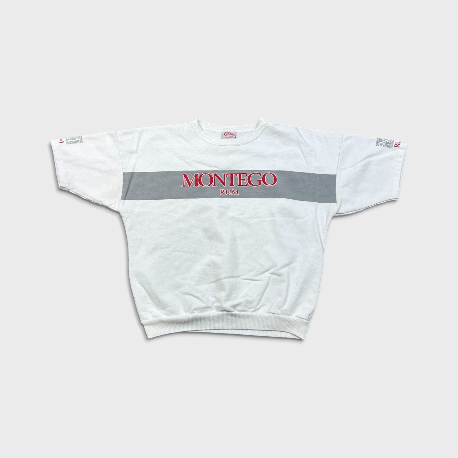 Vintage Vintage Montego Rum Sweatshirt Short Sleeve 90s Pullover Size US L / EU 52-54 / 3 - 1 Thumbnail