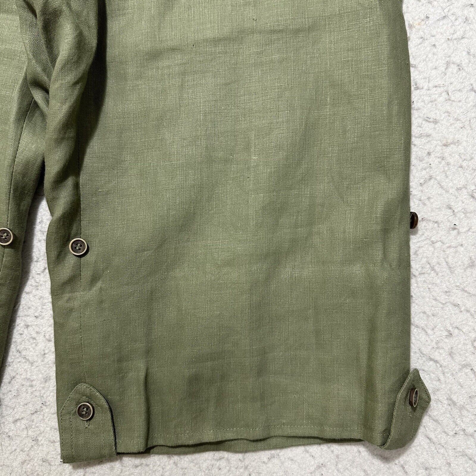 Other Style & Co 6 Pure Linen Green Straight Leg Capri Pants Size 28" / US 6 / IT 42 - 6 Thumbnail