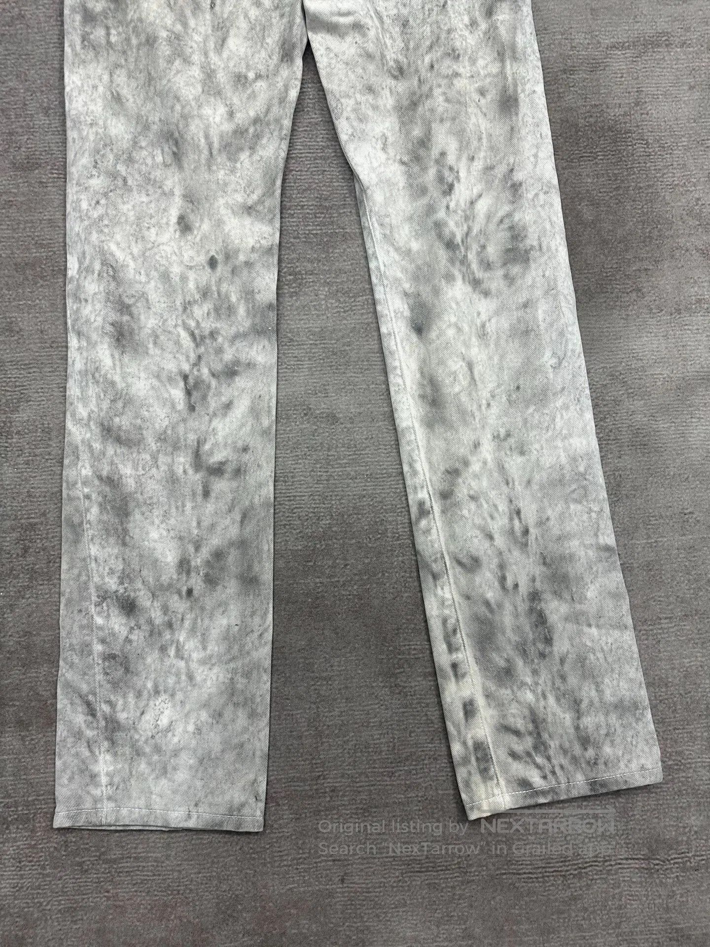 Dior Dior Homme Distressed White Denim Trousers. Size US 29 - 7 Thumbnail