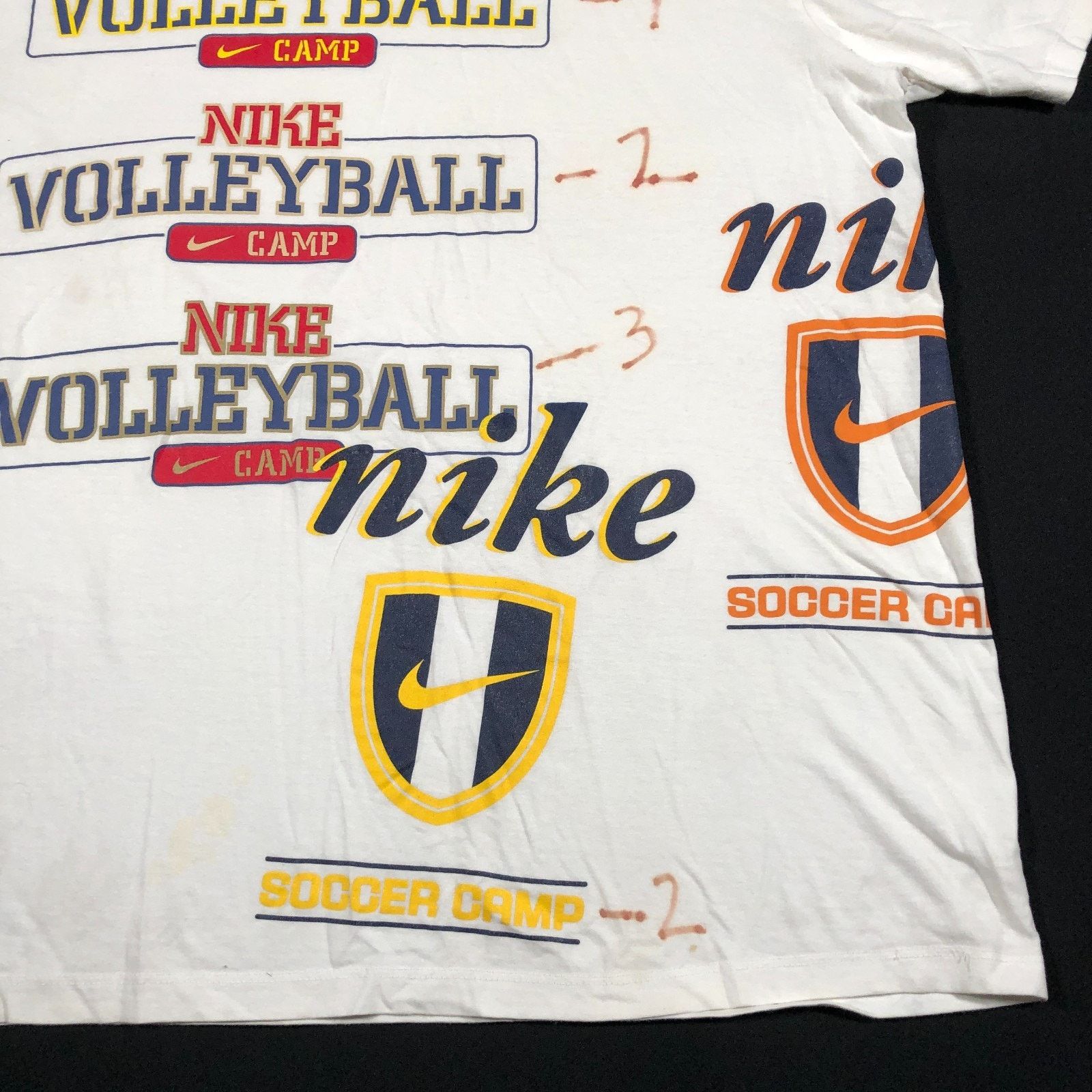 Nike × Vintage Vintage 90s Nike Volleyball Camp Tee T Shirt White Size XXL Size US XXL / EU 58 / 5 - 4 Thumbnail