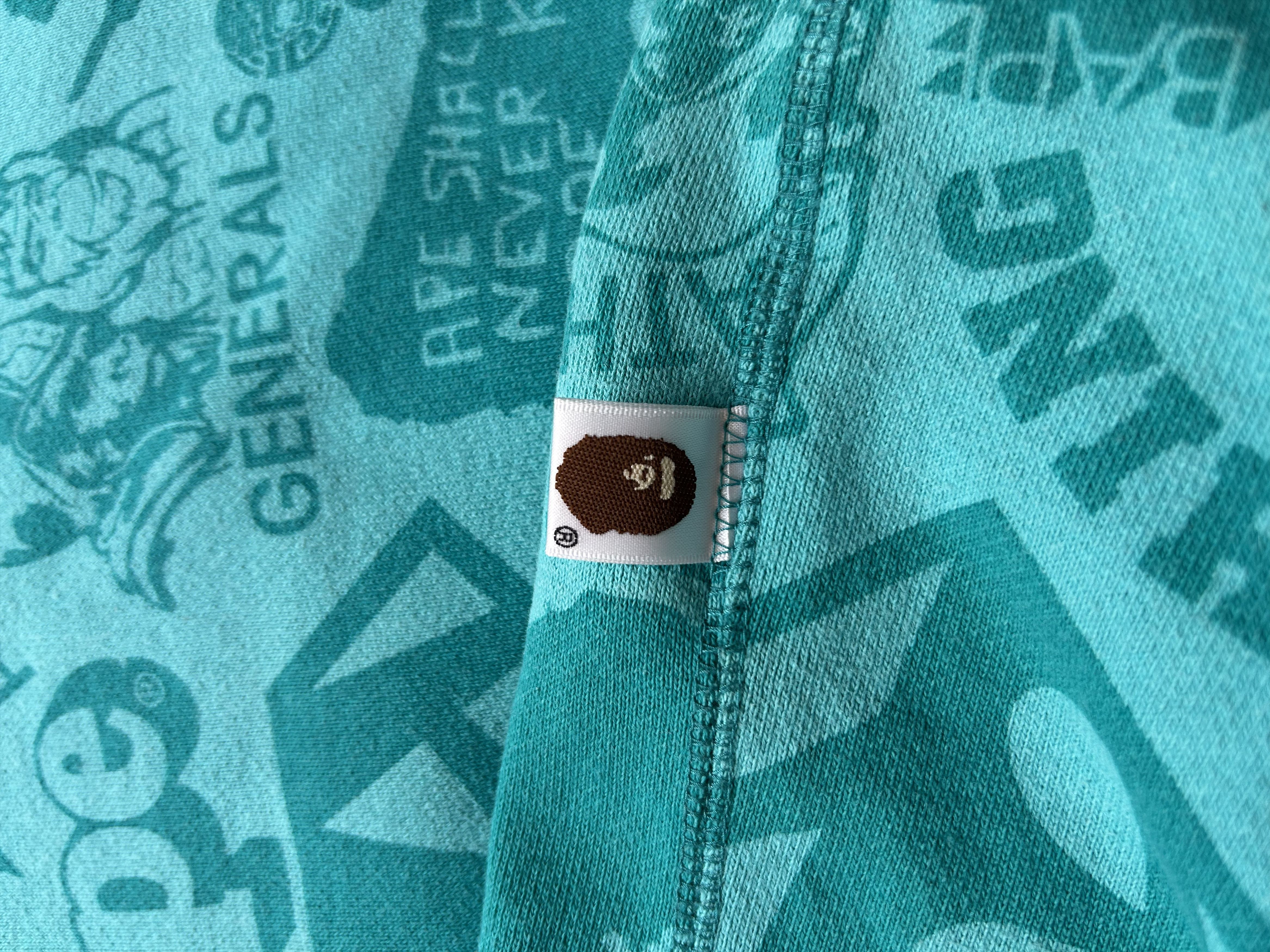 Bape A Bathing Ape Mix logo sleeveless hoodie vest [Size XL] Size US XL / EU 56 / 4 - 8 Thumbnail