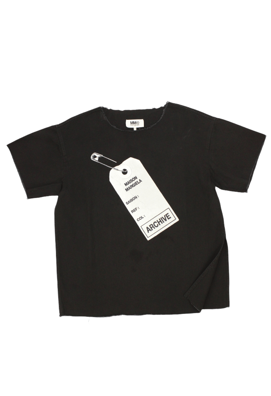 Maison Margiela MM6 Archive print denim T-shirt | Grailed