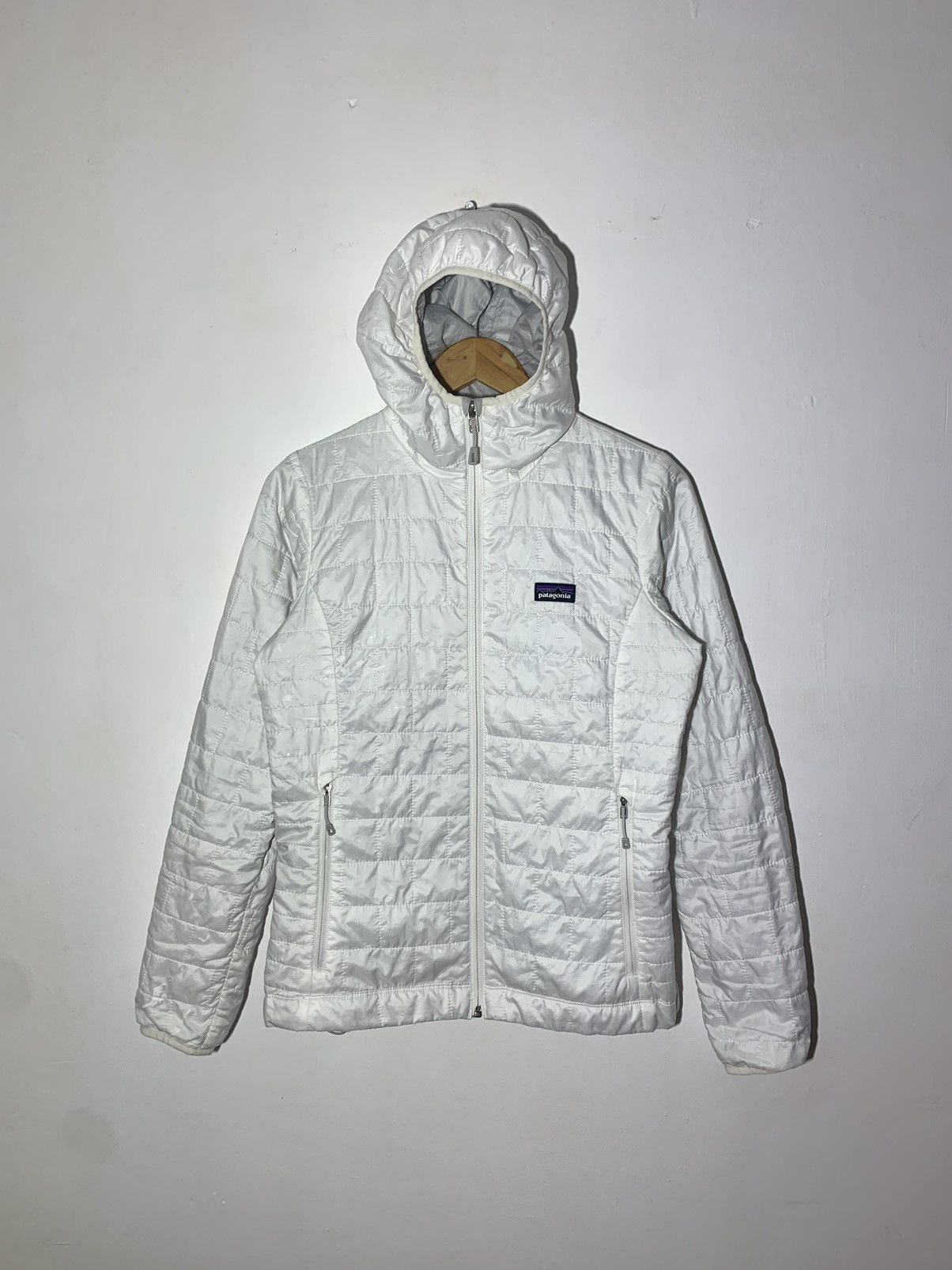 image of Patagonia Nano Puff Primaloft Jacket in White, Women's (Size Small)