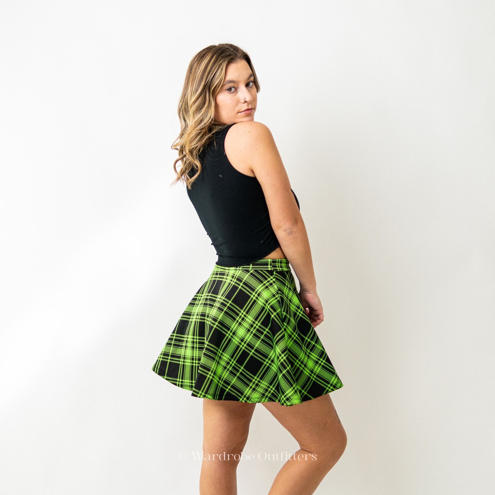 Designer Hot Topic Plaid Grunge Punk Mini Skirt Size 26" / US 2 / IT 38 - 4 Thumbnail