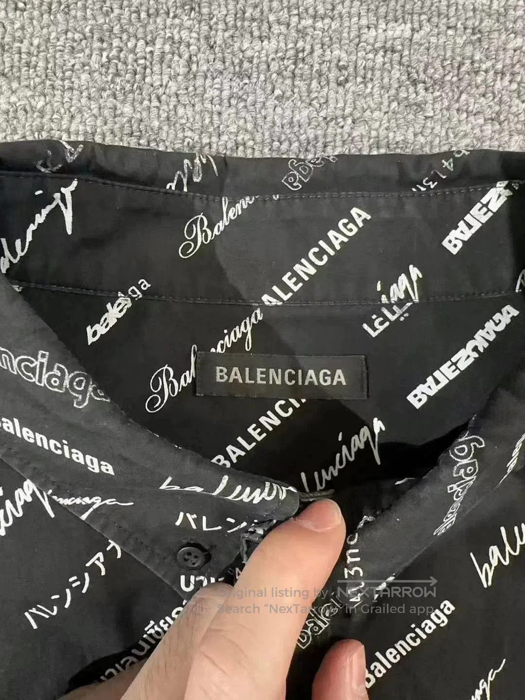 Balenciaga Balenciaga bullet comment letter logo long-sleeve shirt. Size US L / EU 52-54 / 3 - 4 Thumbnail