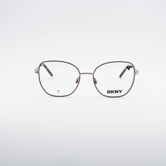DKNY DKNY DK1034 272 Eyeglasses Taupe/Rose Gold 51mm Square Frame Size ONE SIZE - 5 Thumbnail