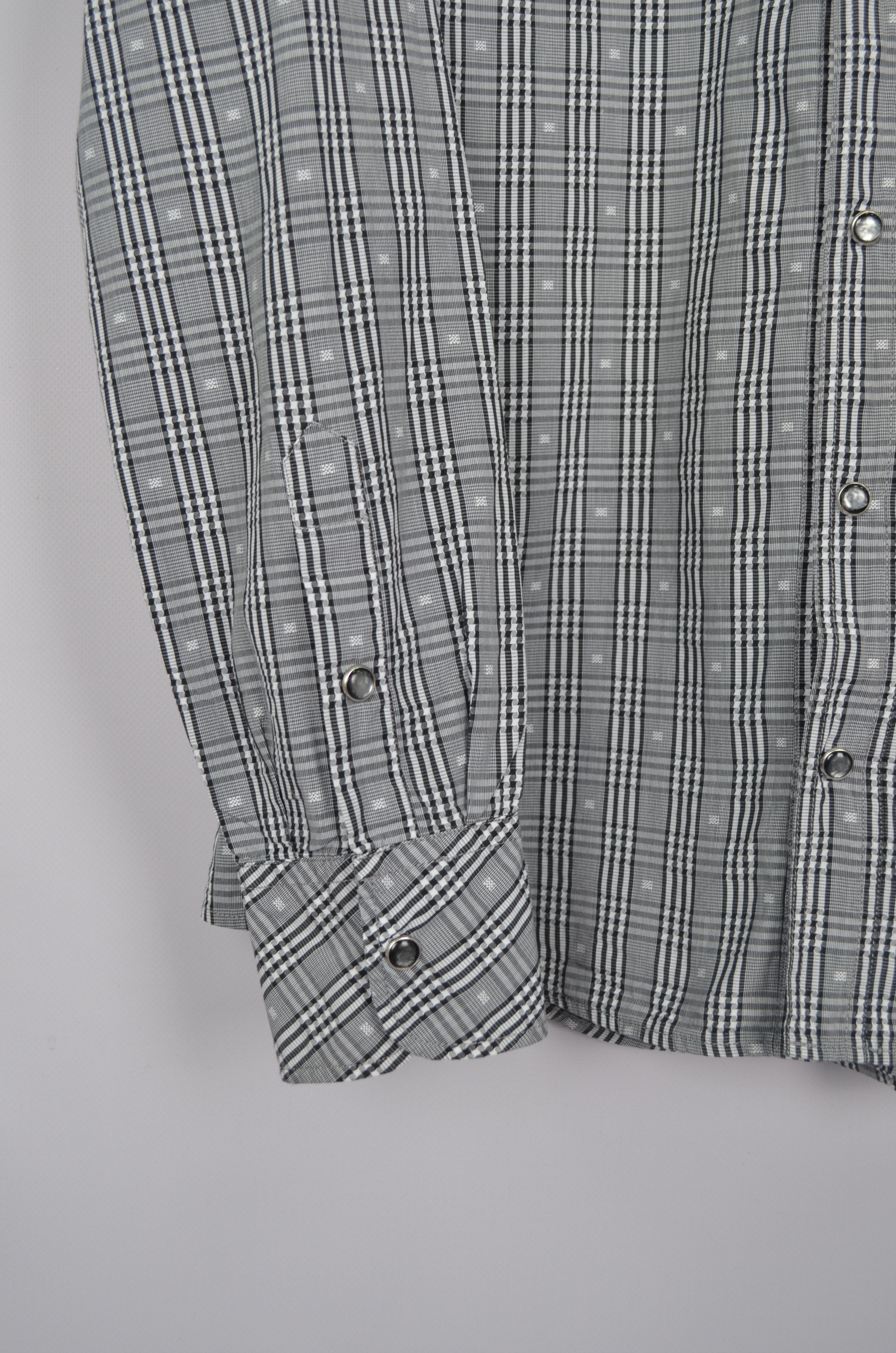 Dolce & Gabbana × Vintage Dolce & Gabbana GOLD Snap Western Check Shirt Runway Size L Size US L / EU 52-54 / 3 - 4 Thumbnail