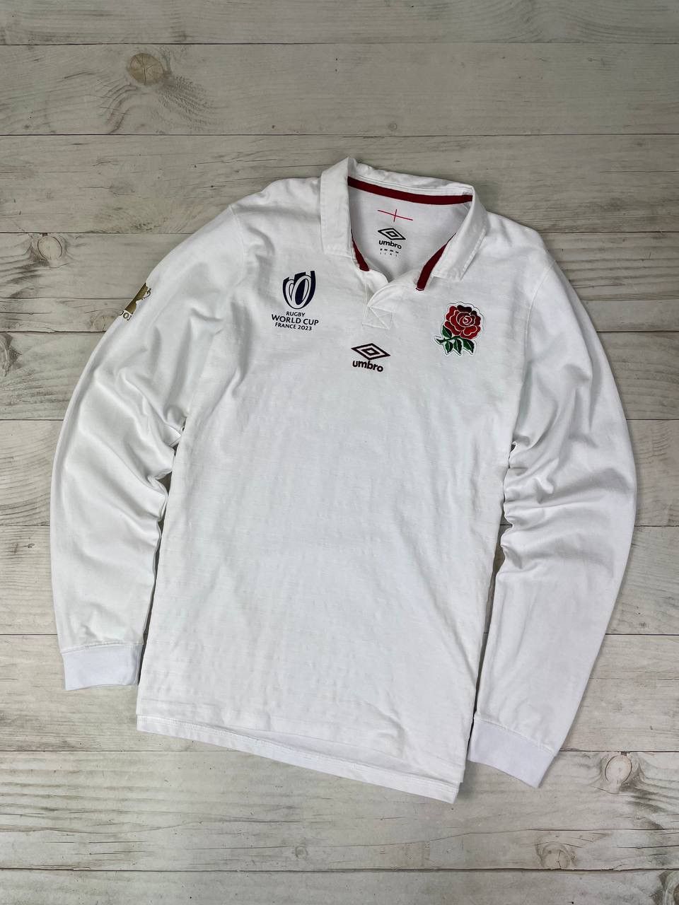 Umbro Umbro England Rugby World Cup 2023 Long Sleeve Shirt Jersey Size US L / EU 52-54 / 3 - 1 Thumbnail