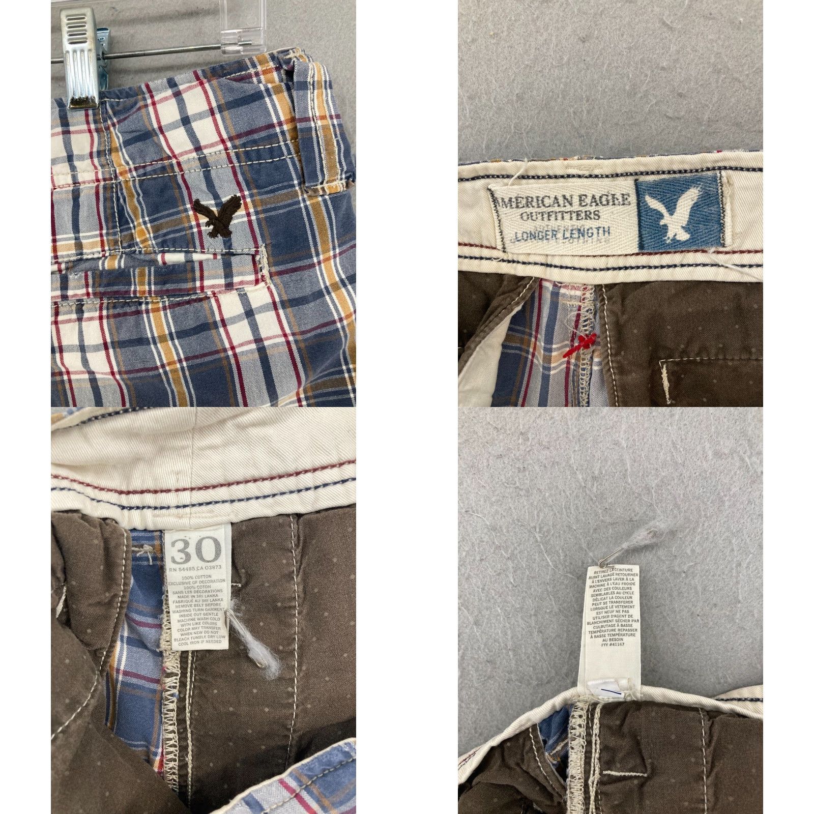 American Eagle Outfitters American Eagle Outfitters Shorts Mens 30 Blue Plaid 10'' Preppy Summer Size US 30 / EU 46 - 8 Thumbnail