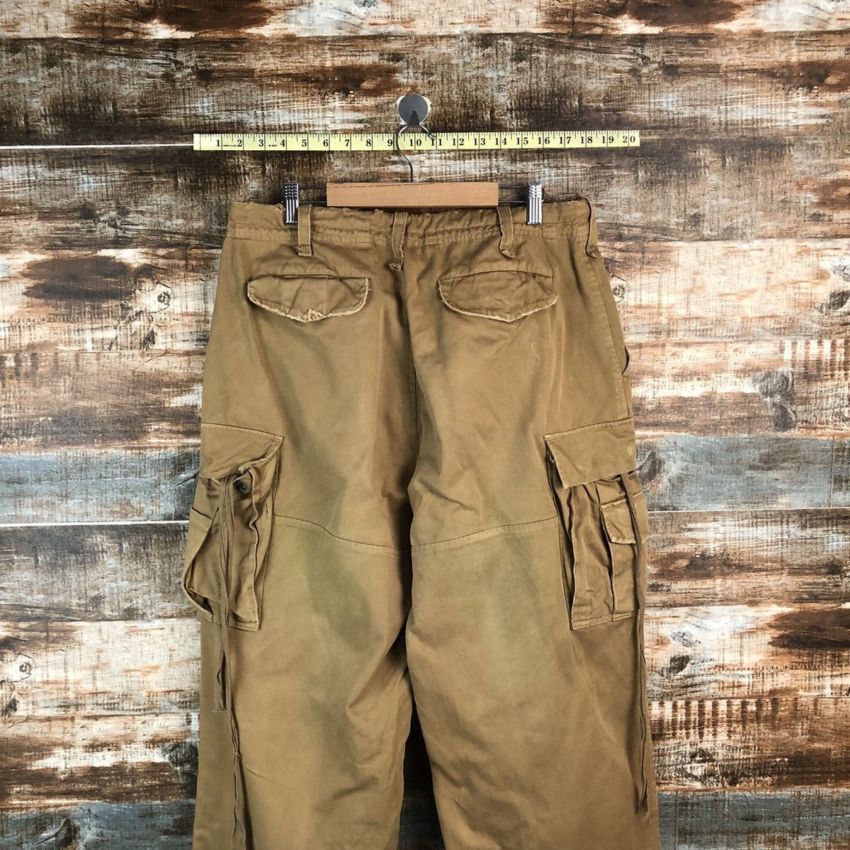 Japanese Brand Arme Brown Cargo Multipocket Pants #A1921 Size US 31 - 14 Thumbnail