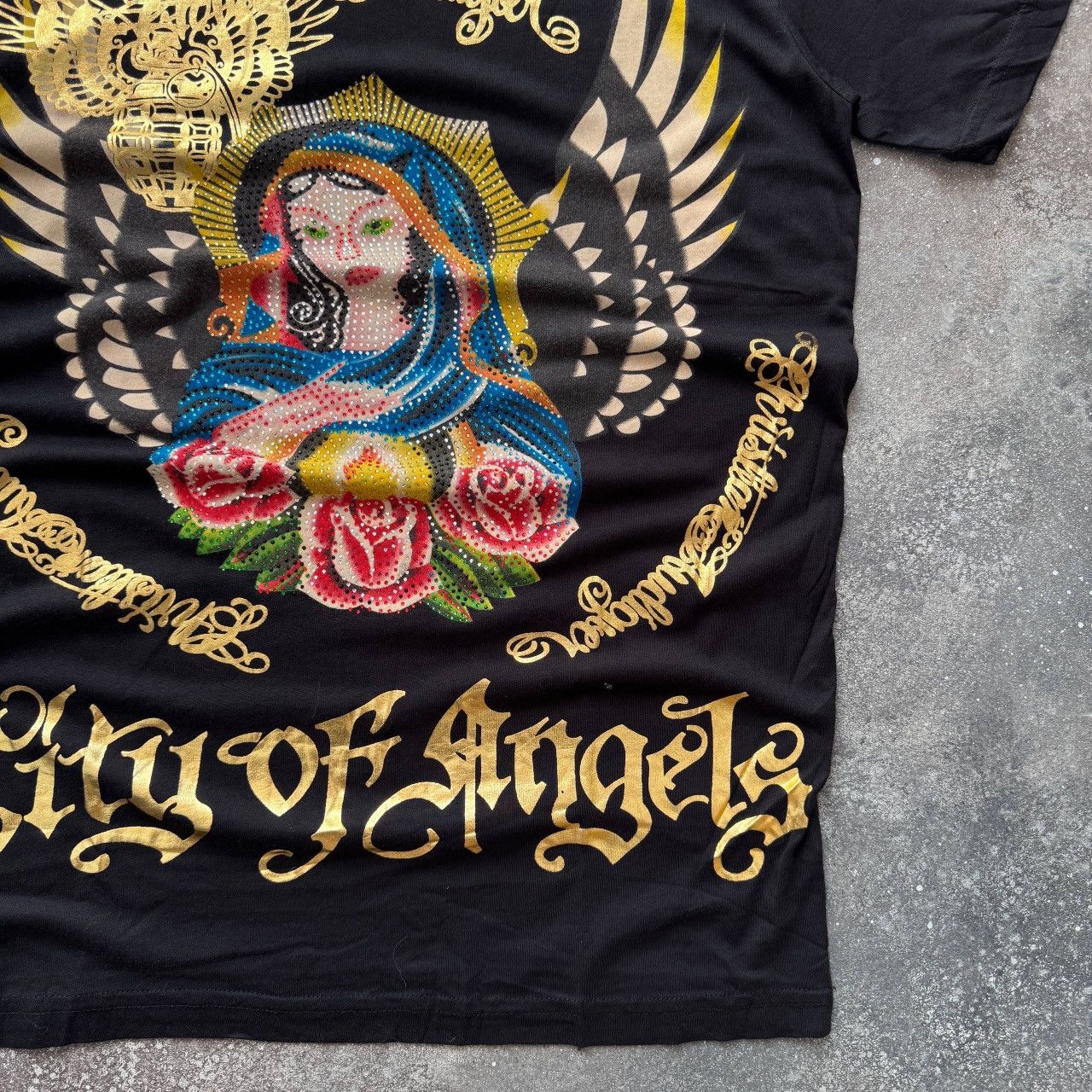 Christian Audigier Christian Audigier (Ed Hardy) Rhinestones Y2K T-Shirt Size US M / EU 48-50 / 2 - 7 Thumbnail