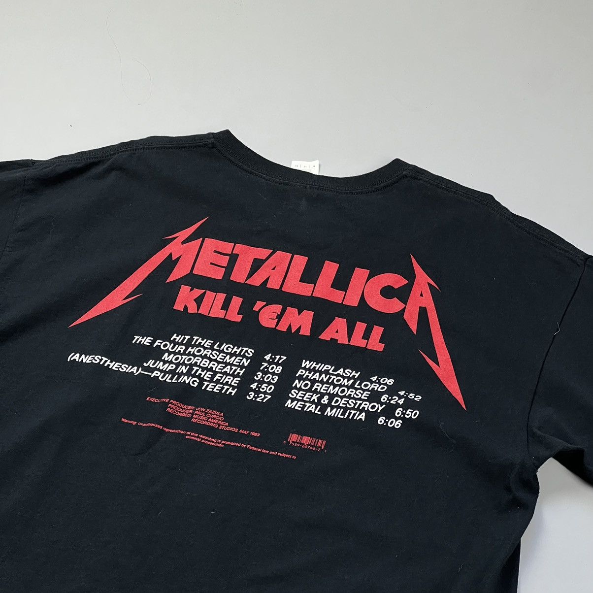 Vintage Vintage Metallica Kill 'em All Reprint Tee Shirt Size US XXL / EU 58 / 5 - 4 Preview