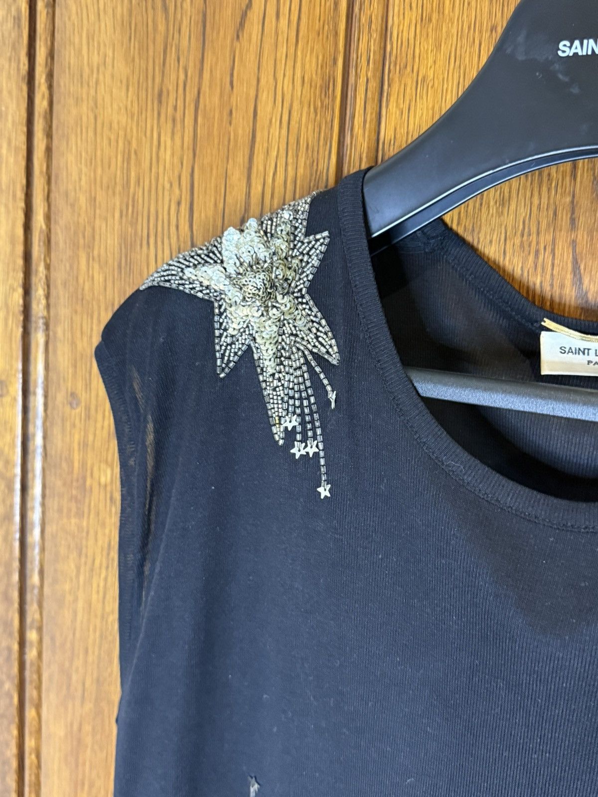 Saint Laurent Paris SS15 Saint Laurent Hedi Slimane starburst silk tank shirt M Size US M / EU 48-50 / 2 - 18 Thumbnail