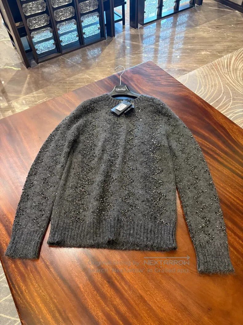 Saint Laurent Paris Saint Laurent Paris Glitter Knit Sweater Size US S / EU 44-46 / 1 - 3 Thumbnail