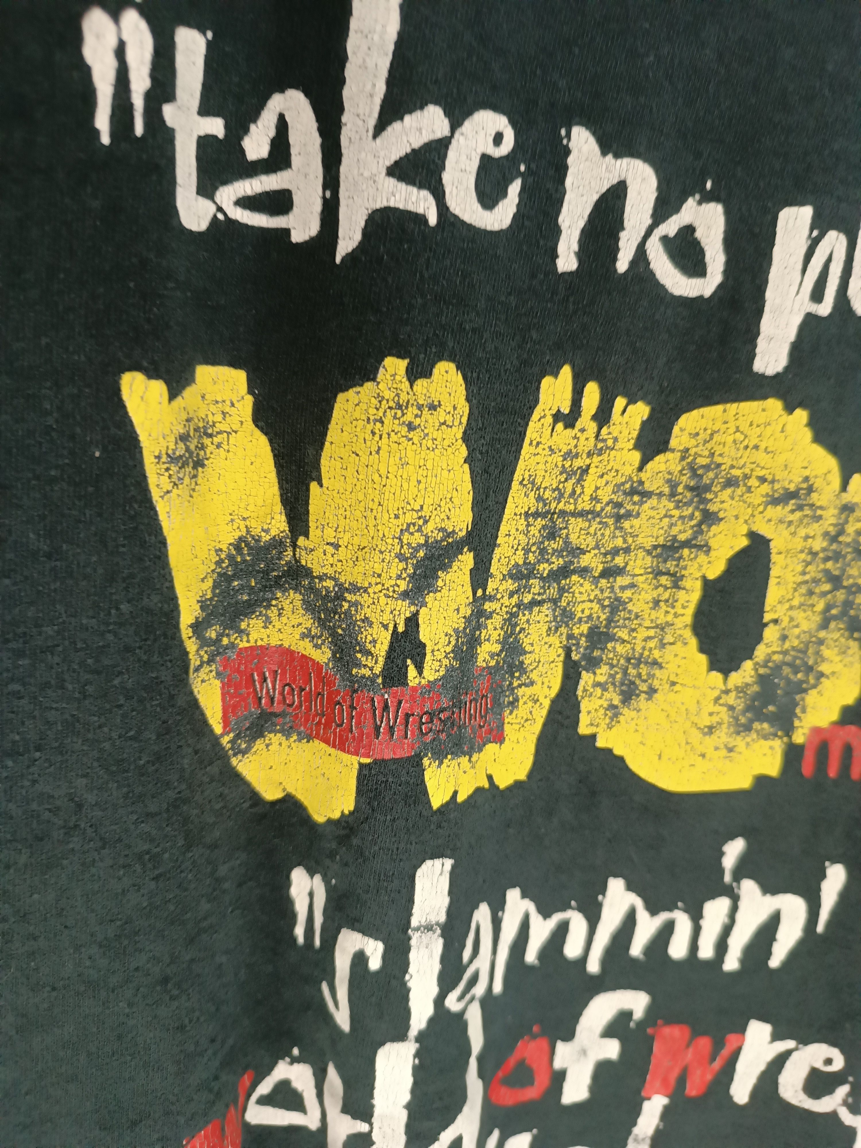 Vintage THRASH FADED VINTAGE 90'S WOW MAGAZINE WWF WCW WCW TEE Size US XL / EU 56 / 4 - 10 Thumbnail