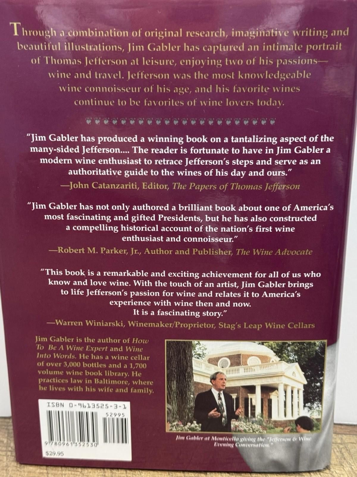 Other Passions: The Wines & Travels of Thomas Jefferson by Gabler Size ONE SIZE - 3 Thumbnail
